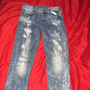 mens american eagle skinny jeans size 29x30.